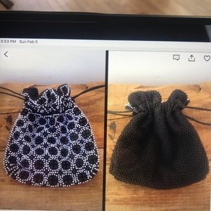 Vintage REVERSIBLE drawstring purse